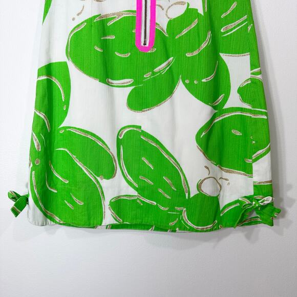 Lilly Pulitzer Stringer Large Glitter Delia Shift Dress | Green | SZ 00 - Picture 7 of 10